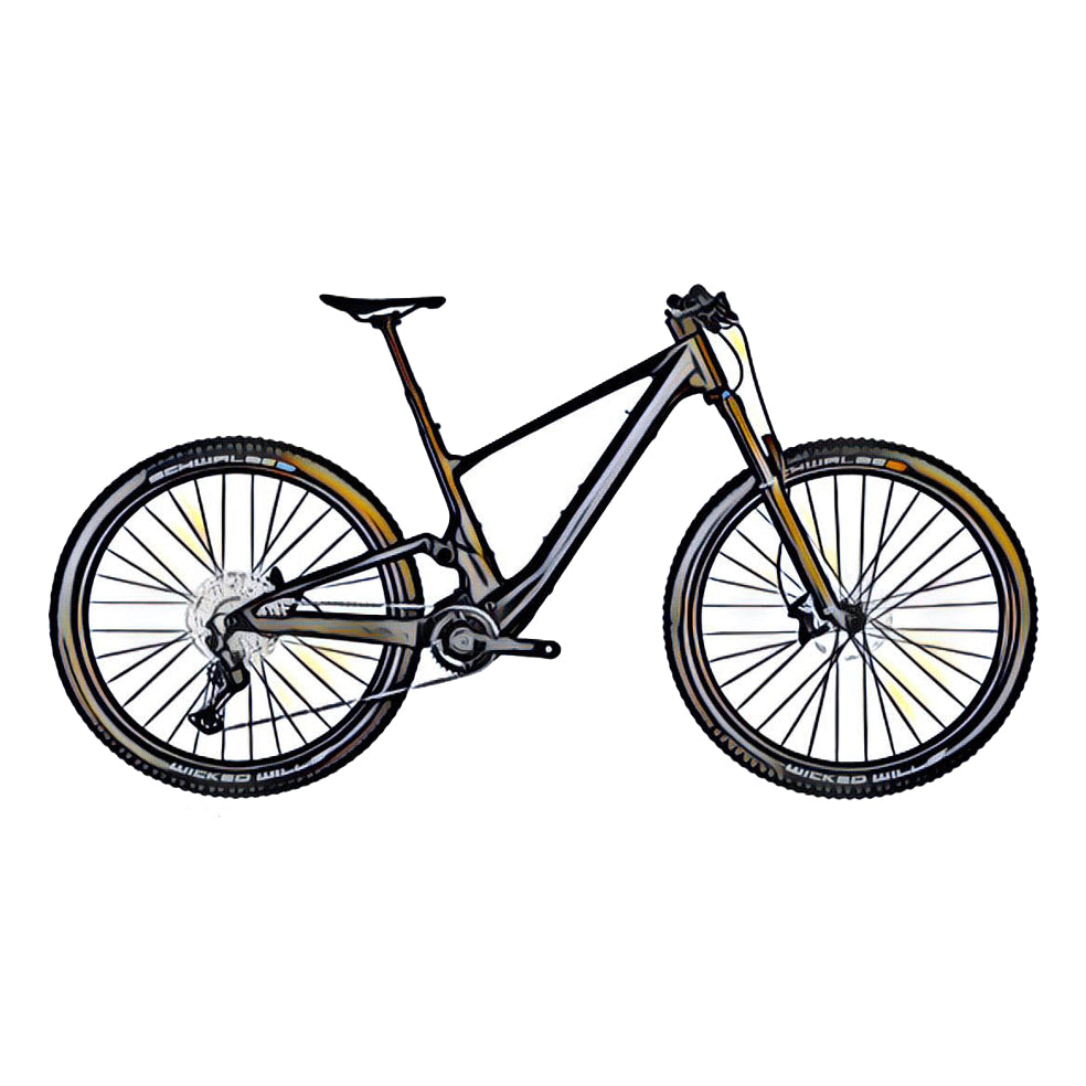schutzblech scott contessa LUMEN eRIDE – Rahmenschutz-Kit – STEK PPF MFPN=1C0380GRN Der Schwalbe G-ONE RS Color:Brushed Alloy