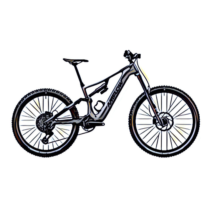 Amflow PR Carbon – side view, compatible model for the frame protection kit