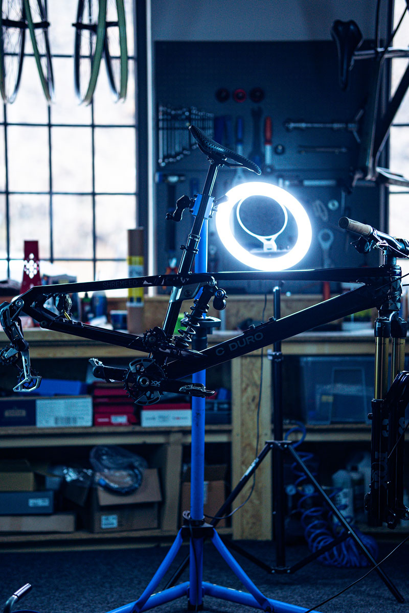 Mountain bike frame laser scanning for custom STEK PPF protection kit – TECTORA BikeProtection