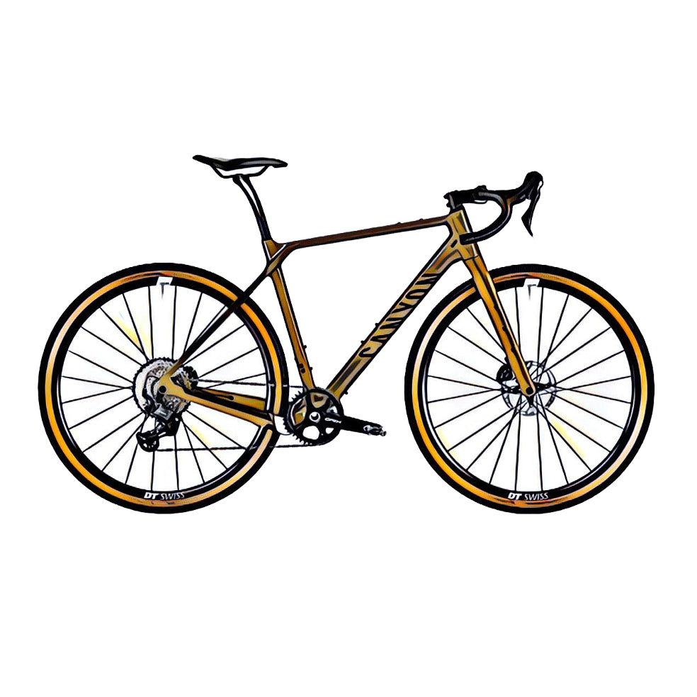Canyon Grizl CF – side view, compatible model for the frame protection kit