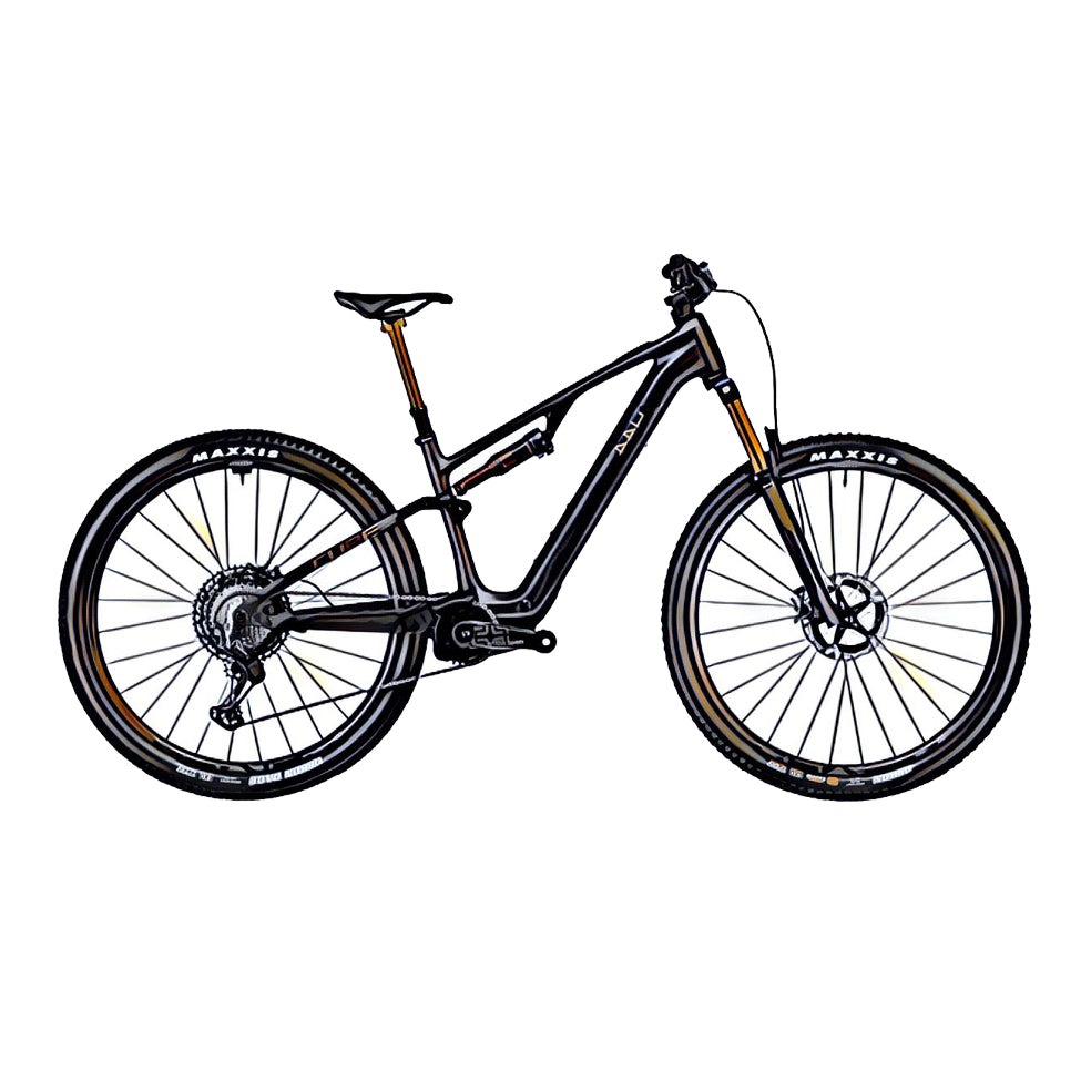 Cube AMS Hybrid ONE44 e-MTB – side view, compatible model for the frame protection kit