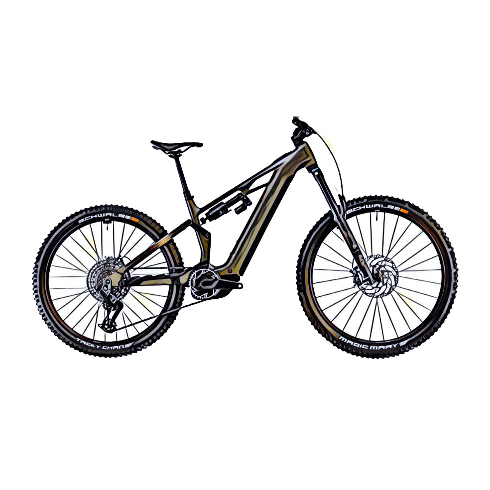Cube Stereo Hybrid ONE77 e-MTB – side view, compatible model for the frame protection kit