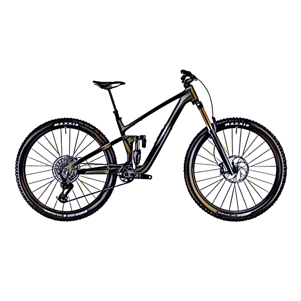 Cube Stereo one55 MTB – side view, compatible model for the frame protection kit