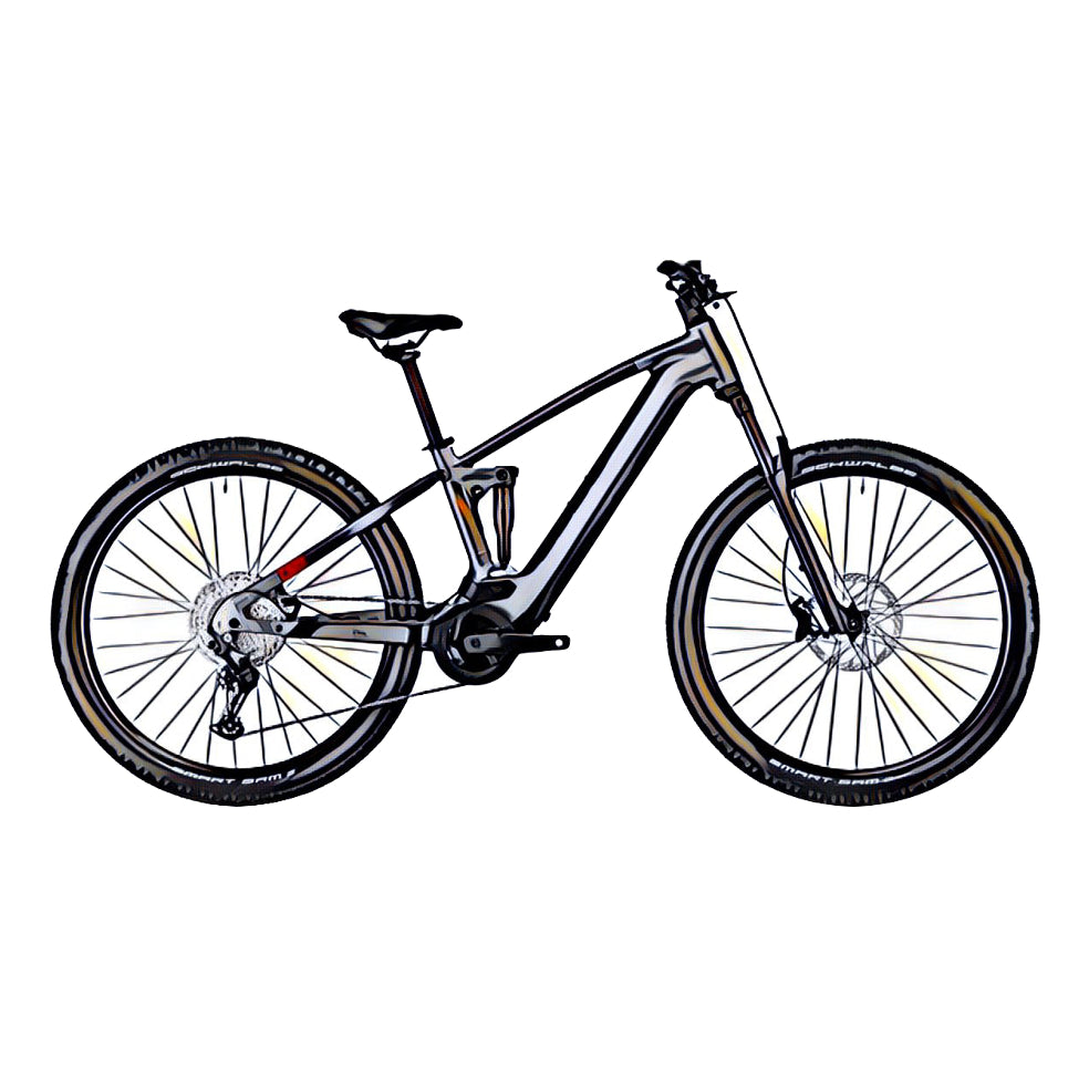 Cube Stereo Hybrid 120 e-MTB – side view, compatible model for the frame protection kit