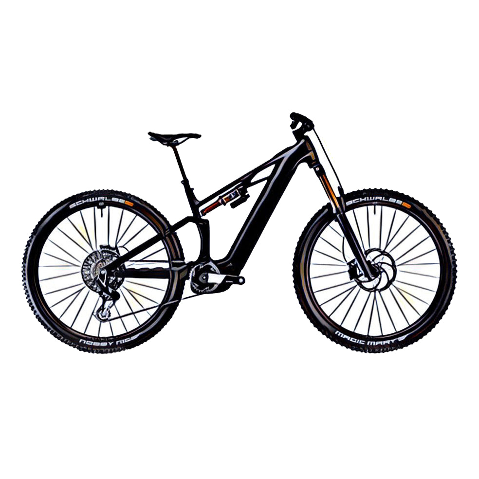 Cube Stereo Hybrid one44 e-MTB – side view, compatible model for the frame protection kit