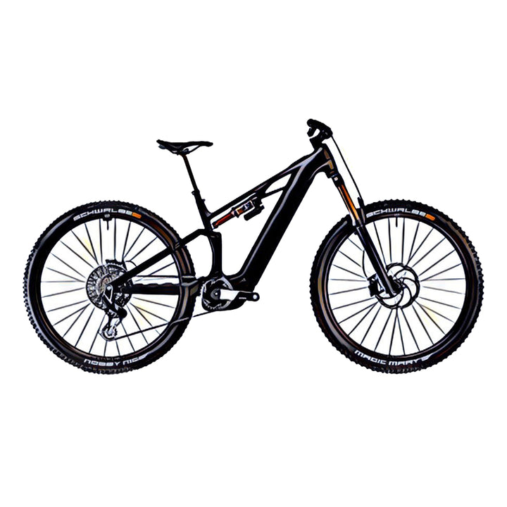Cube Stereo Hybrid one44 e-MTB – side view, compatible model for the frame protection kit