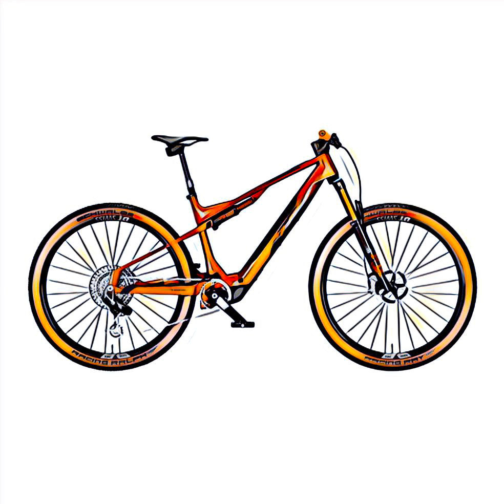 KTM Scarp SX  e-MTB – side view, compatible model for the frame protection kit
