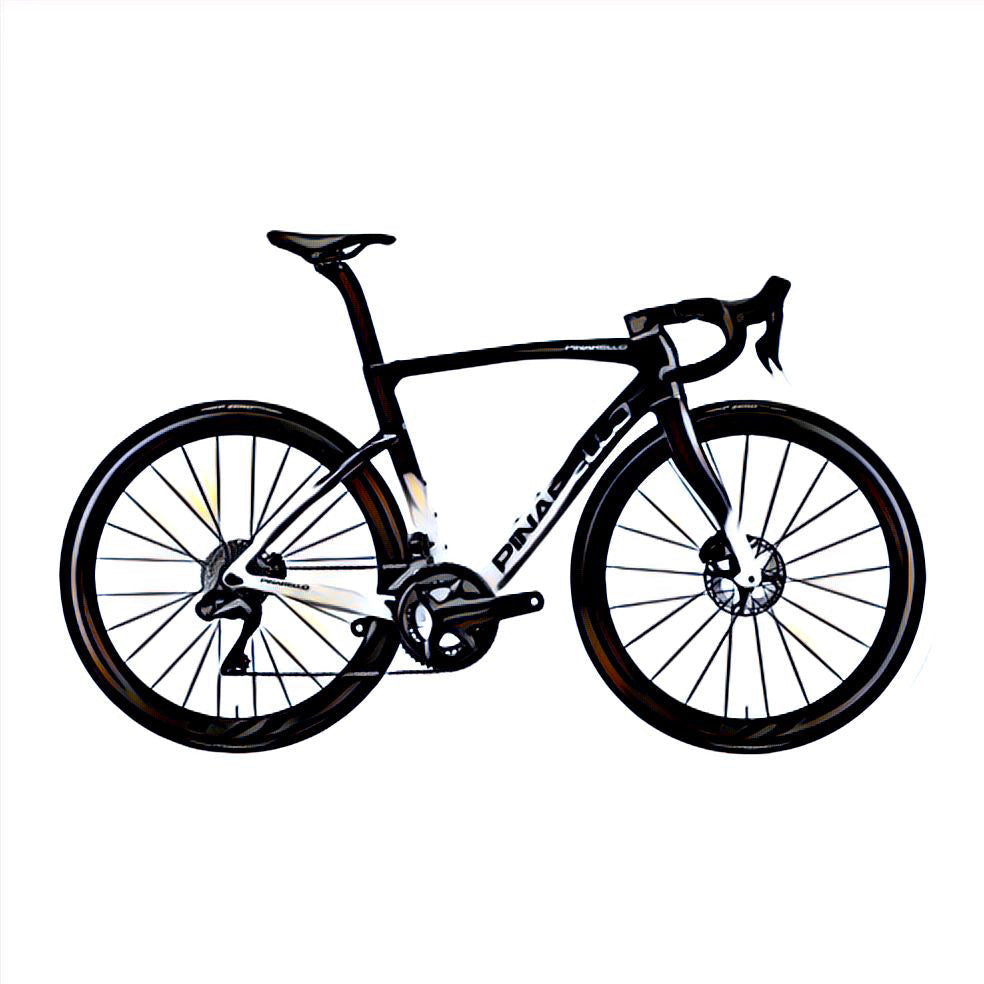 Pinarello F – side view, compatible model for the frame protection kit