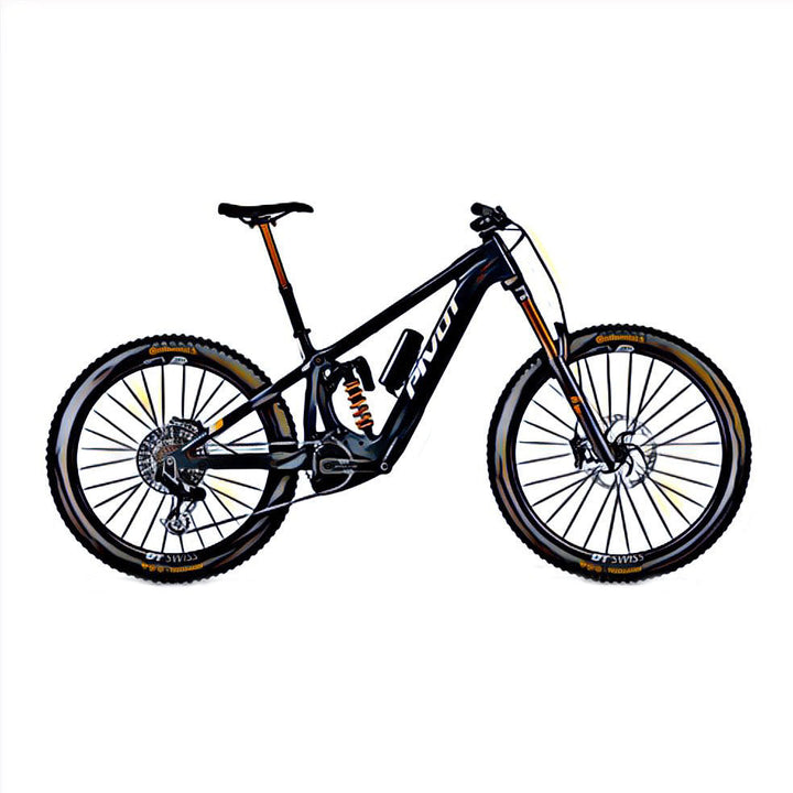 Pivot Shuttle LT e-MTB – side view, compatible model for the frame protection kit