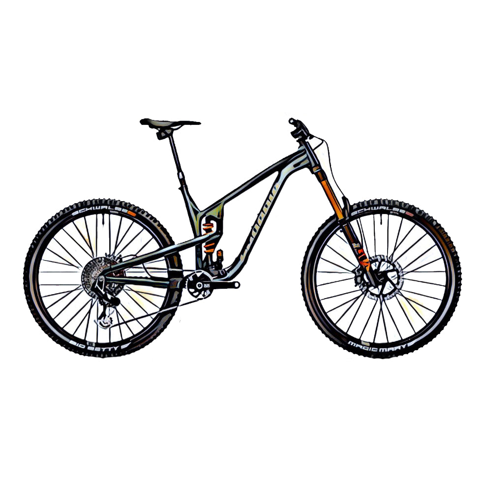 Propain Spindrift MTB – side view, compatible model for the frame protection kit