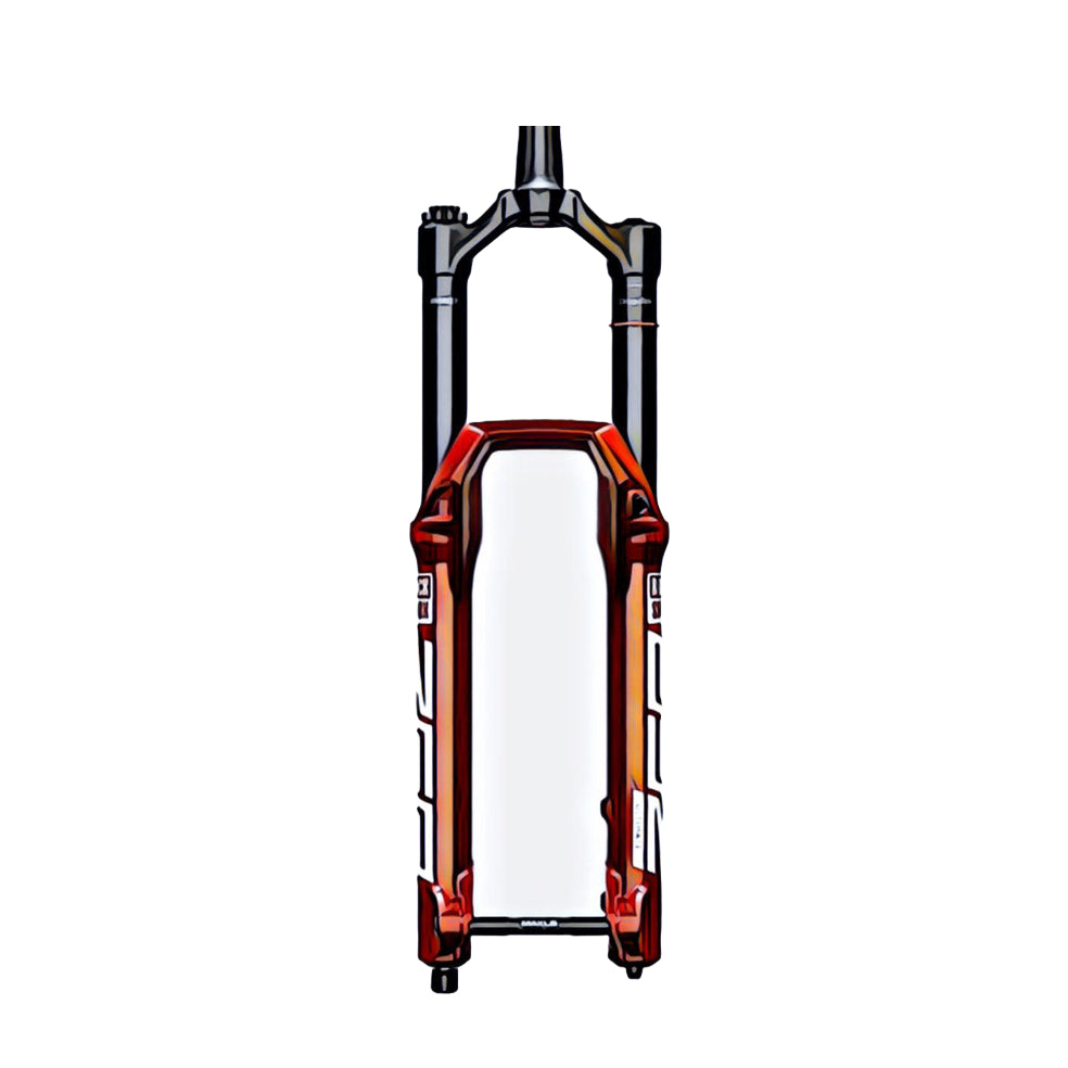 Rockshox ZEB – front view, compatible model for the fork protection kit