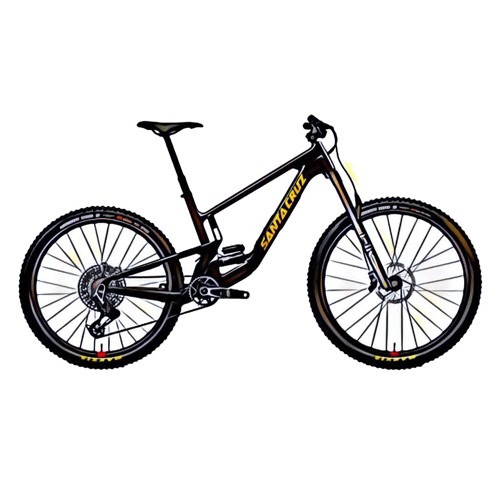 Santa Cruz 5010 MTB – side view, compatible model for the frame protection kit