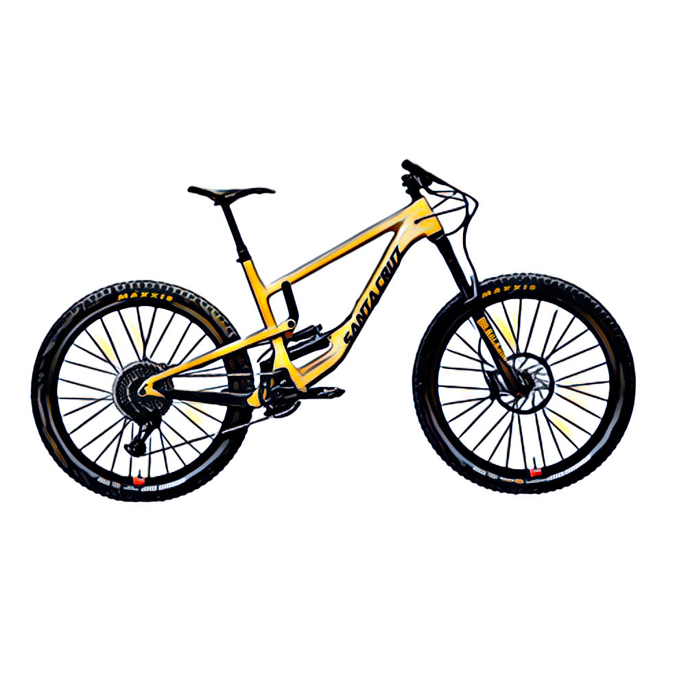 Santa Cruz Nomad – side view, compatible model for the frame protection kit