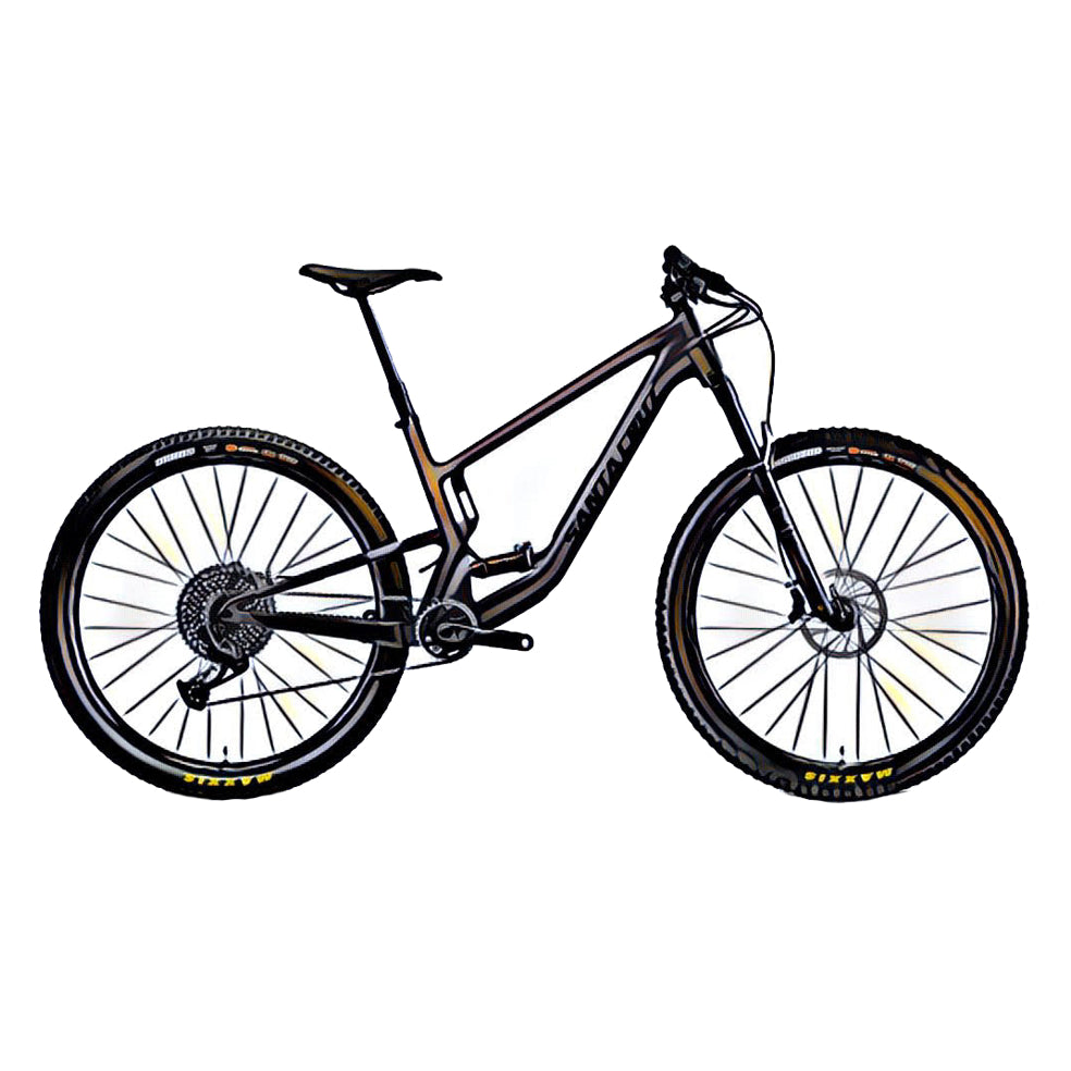 Santa Cruz Tallboy MTB – side view, compatible model for the frame protection kit