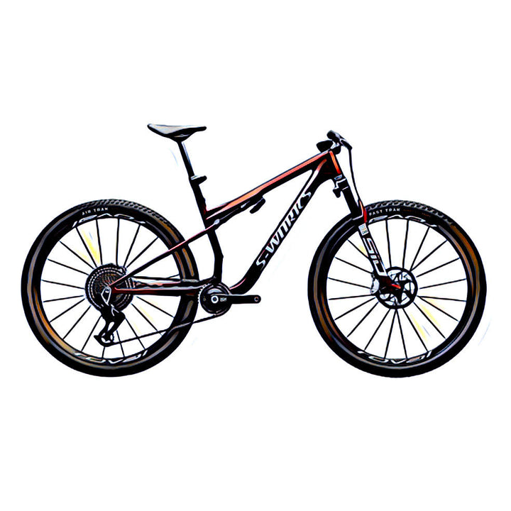 Specialized Sworks Epic 9– side view, compatible model for the frame protection kit