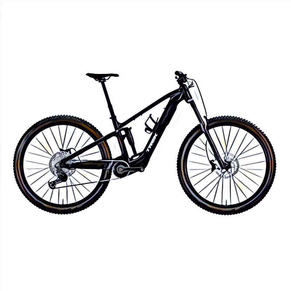 Trek Fuel Plus EX e-MTB – side view, compatible model for the frame protection kit
