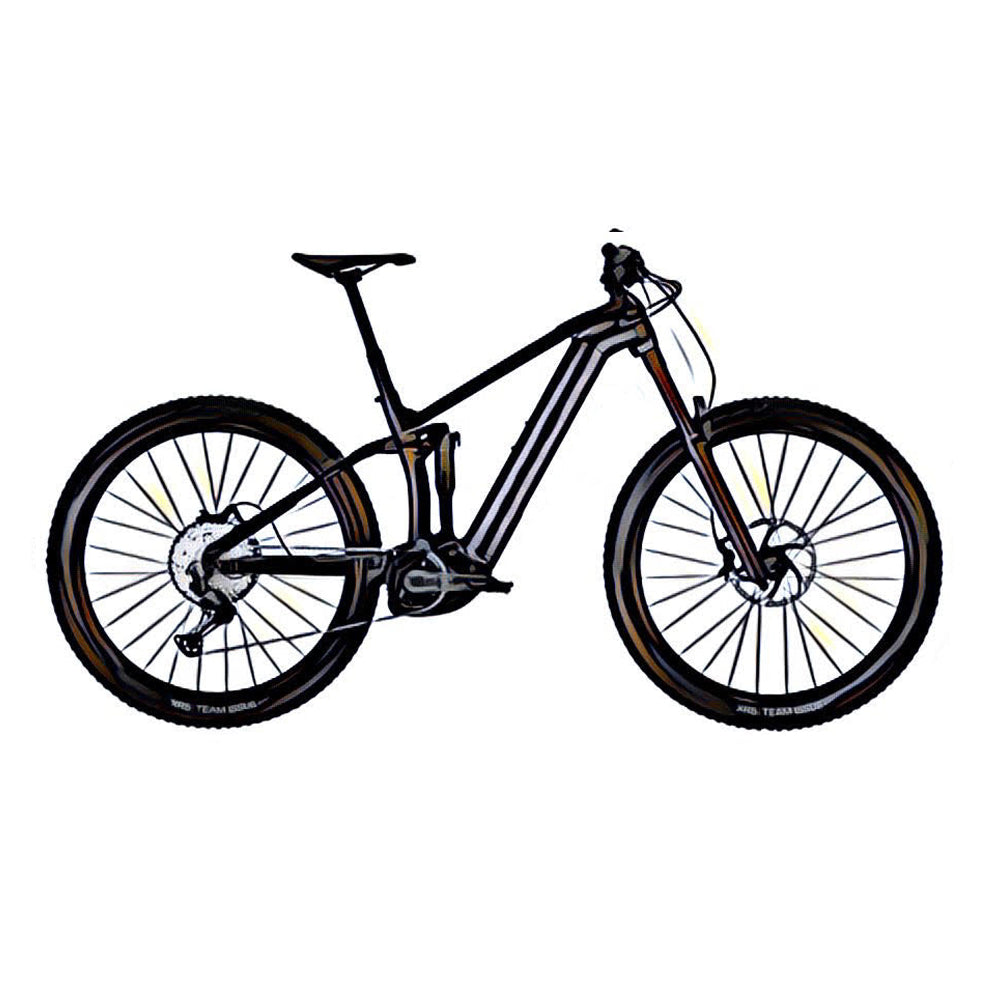 Trek Rail gen 4 e-MTB – side view, compatible model for the frame protection kit
