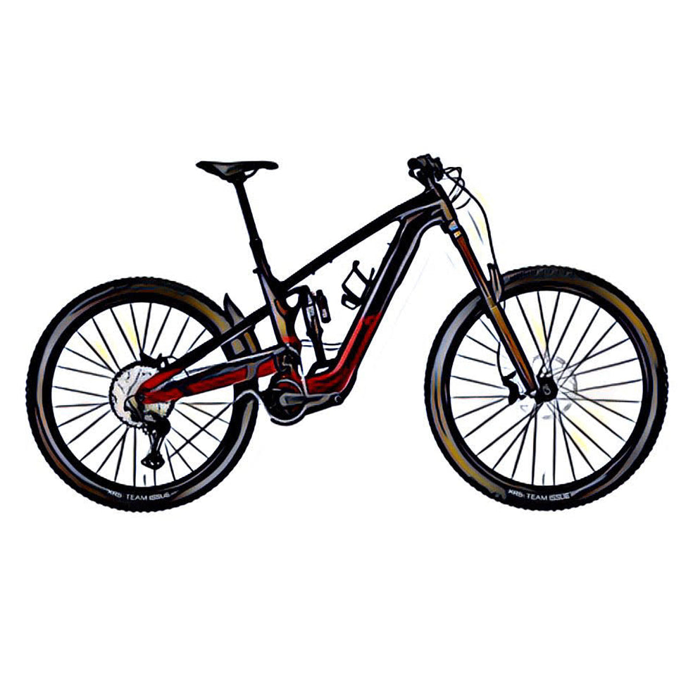 Trek Slash plus e-MTB – side view, compatible model for the frame protection kit