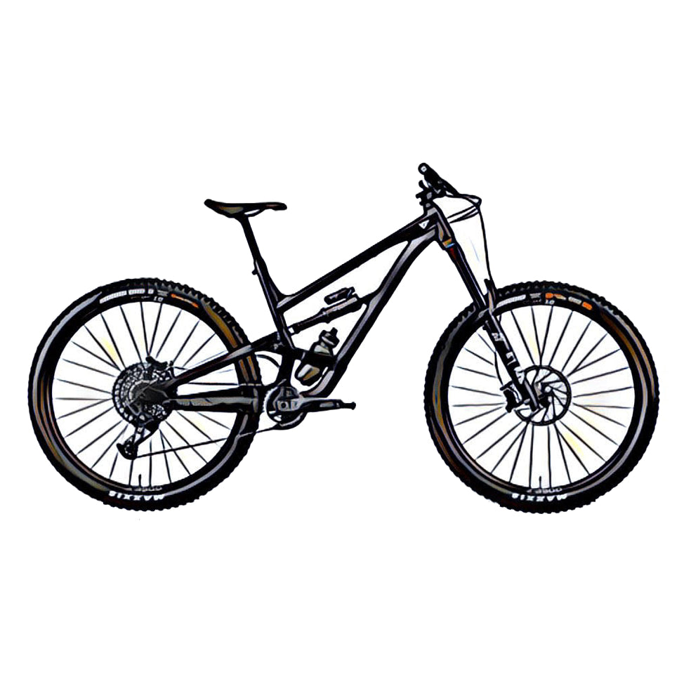 Yt Capra MX Core MTB – side view, compatible model for the frame protection kit